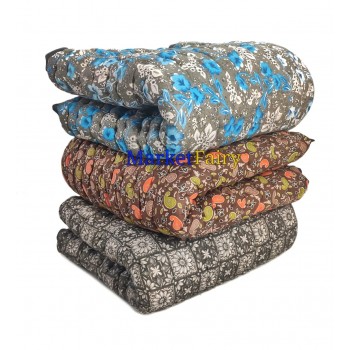 MarketFairy Light Weight Cotton Single Bed Soft Quilt/Razai Floral Print (Size 48 X 78 X 1.5 inch)